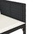 7 Piece Patio Dining Set with Cushions Black Poly Rattan