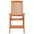 Folding Patio Chairs 8 pcs Solid Wood Eucalyptus