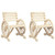Patio Chairs 2 pcs 22.8"x22.8"x30.9" Solid Wood Fir