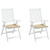 Garden Chair Cushions 2 pcs Beige 19.7"x19.7"x1.6" Oxford Fabric