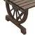 2 Piece Patio Lounge Set Solid Wood Fir