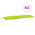 Garden Bench Cushion Bright Green 59.1"x (19.7"+19.7") x 2.8" Oxford Fabric