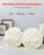 Artificial Flowers, 65 pcs Real Looking White Silk Fake Hydrangea Bulk, White Faux Bridal Shower wi
