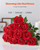 Artificial Flowers, 60 pcs Real Looking Red Foam Fake Roses Bulk, Faux Red Bridal Shower with Stems