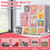 12 Cube Kids Wardrobe Closet with Hanging Section and Doors-Pink - Color: Pink