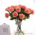 Rose Artificial Flowers Single Branch Fake Flower for Home Decoration Wedding Moistening Silk Roses