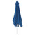  Garden Parasol with Metal Pole 118"x78.7" Azure