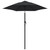  Garden Parasol Black 78.7"x88.2" Aluminum