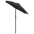 Garden Parasol Black 78.7"x88.2" Aluminum