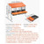 Chicken Nesting Boxes, 3 Compartments, with Support Legs, Easy Egg Collection, Galvanized Steel and