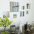  7 Piece Wall Mirror Set Square Glass