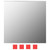  7 Piece Wall Mirror Set Square Glass
