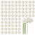 Artificial Flowers, 205 pcs Real Looking White Silk Fake Hydrangea Bulk, White Faux Bridal Shower 