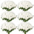  Artificial Flowers, 120 pcs Real Looking White Foam Fake Roses Bulk, White Faux Bridal Shower with