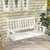 2-Person Wooden Outdoor Porch Swing with 500 lbs Weight Capacity-Brown