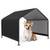 Dog Shade Shelter with Waterproof Roof for Large Medium Small Breeds-Black - Color: Black