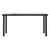 Patio Dining Table Black 63"x31.5"x29.1" Steel and Tempered Glass