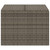 Garden Storage Box Gray 76.9 Gal Poly Rattan