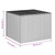 Garden Storage Box Gray 76.9 Gal Poly Rattan