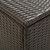 Patio Storage Box Poly Rattan 78.7"x19.6"x23.6" Brown