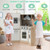 Kids Corner Wooden Kitchen Playset with Cookware Accessories