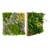 20" x 20" 3D Hanging Succulents with 10 Types of Mixed Faux Plants for Balcony Home - Color: Green