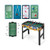 12-in-1 Combo Game Table Set with Foosball Air Hockey Pool Chess and Ping Pong - Color: Multicolor