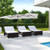 15 Feet Double-Sized Patio Umbrella with Crank Handle and Vented Tops-Beige - Color: Beige
