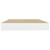  Floating Wall Shelves 2 pcs Oak and White 15.7"x9.1"x1.5" MDF A949-326571