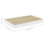  Floating Wall Shelves 2 pcs Oak and White 15.7"x9.1"x1.5" MDF A949-326571