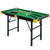 47 Inch Folding Billiard Table with Cues and Brush Chalk -Green - Color: Green