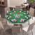 48 Inch 8-Player Foldable Poker Table Top with Carrying Bag and Cup Holders-Blue
