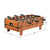 4-in-1 Combo Game Table Set Foosball Table with Billiards and Hockey - Color: Brown