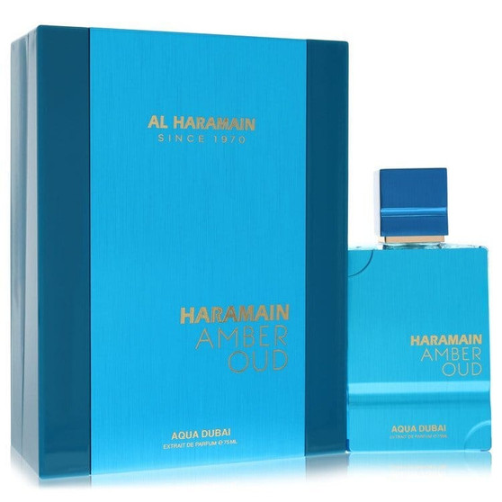 Al Haramain Amber Oud Aqua Dubai by Al Haramain Extrait De Parfum Spray 2.53 oz (Men) V728-569085