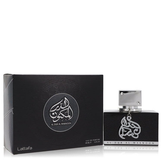 Lattafa Al Dur Al Maknoon Silver by Lattafa Eau De Parfum Spray (Unisex) 3.4 oz (Men) V728-563525