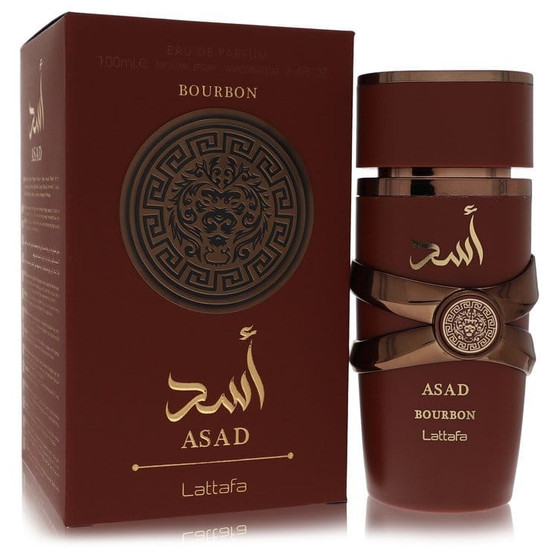 Lattafa Asad Bourbon by Lattafa Eau De Parfum Spray 3.4 oz (Men) V728-567452