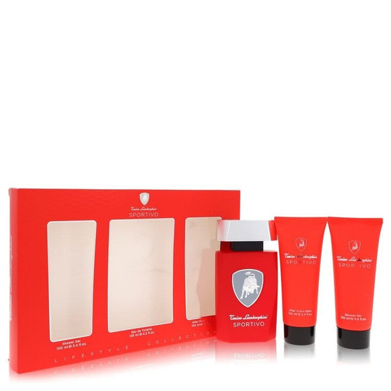 Lamborghini Sportivo by Tonino Lamborghini Gift Set -- 4.2 oz Eau De Toilette Spray + 3.4 oz Shower V728-556461
