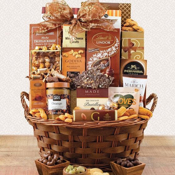 Golden Gourmet: Gourmet Gift Basket Z954-CPB-994