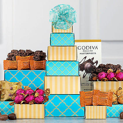 Divine Deluxe: Godiva Chocolate Gift Tower Z954-WC-651