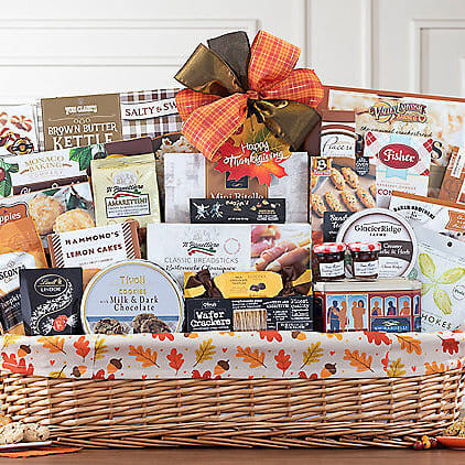 Bountiful Harvest: Fall Gourmet Gift Basket Z954-WC-689