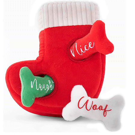 ZIPPY PAWS Holiday Burrow Naughty or Nice Stocking N274-KW01ZPH01727