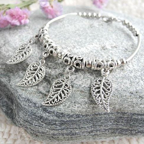Style: Filigree Leaves - JOYOUS Natural Charm Stackable Bracelets K290-5956490373