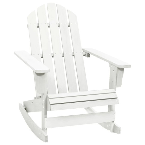 Garden Rocking Chair White Hardwood Medium Garden Rocking Chair A949-40861