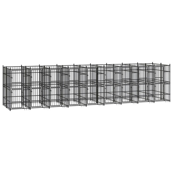  Outdoor Dog Kennel Steel 178.6 ft A949-3097944