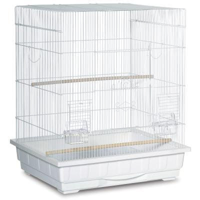 Prevue Pet Keet Tiel Square Roof Bird Cage White