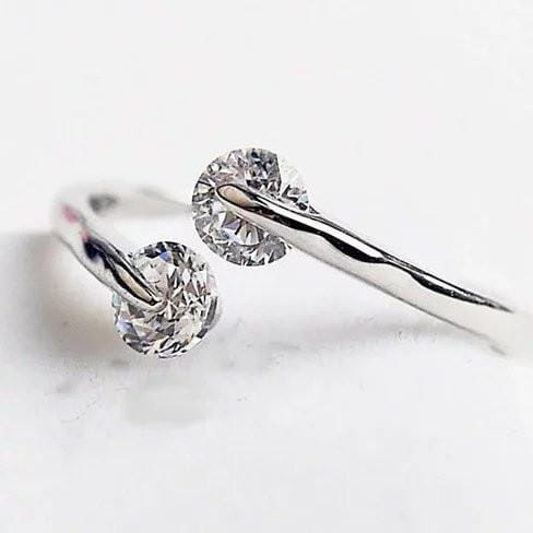 Style: Clear Stones - Silver 925 - Match Made in Heaven Rings in Silver/Gold/Rose Gold and Clear or