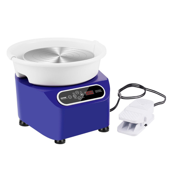 Pottery Wheel, 11 inch Pottery Forming Machine, 350W Electric Wheel for Pottery with Foot Pedal an