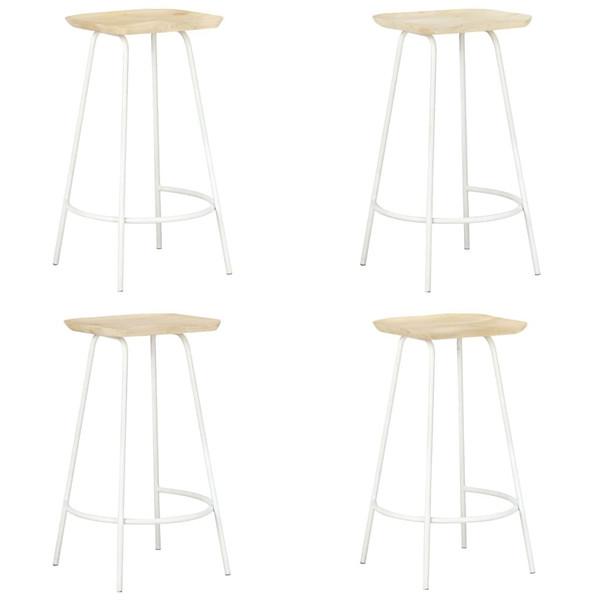  Bar Stools 4 pcs Solid Mango Wood A949-320650