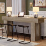 Modern Farmhouse 63-inch Entryway Console Sofa Table in Grey Wood Finish Q280-GSTFHET15958473