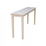 Unfinished Solid Wood 5-ft. Farmhouse Console Sofa Table Q280-STURCWC142083251